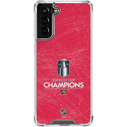 NHL 2024 Stanley Cup Champions Panthers Galaxy S21 FE Clear Case